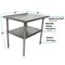 Bk Resources Work Table 16/304 Stainless Steel With Stainless Steel Shelf 30"Wx30"D CVT-3030 - alternate 5